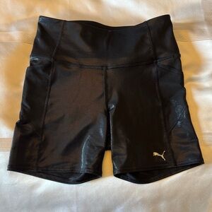 Puma Women's Sleek Black Bike Shorts